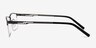 Algorithm Gunmetal MetalEyeglass Frames from EyeBuyDirect, Side View