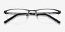 Algorithm Gunmetal MetalEyeglass Frames from EyeBuyDirect, Closed View