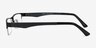 Beau Black Plastic-metalEyeglass Frames from EyeBuyDirect, Side View