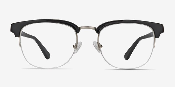 Genbu  Black  Acetate-metal Montures de lunettes de vue d'EyeBuyDirect