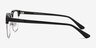 Genbu Black Acetate-metalMontures de lunettes de vue d'EyeBuyDirect, Vue de Côté