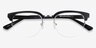 Genbu Black Acetate-metalMontures de lunettes de vue d'EyeBuyDirect, Vue Rapprochée