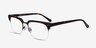 Kurma Tortoise Acetate-metalEyeglass Frames from EyeBuyDirect, Angle View