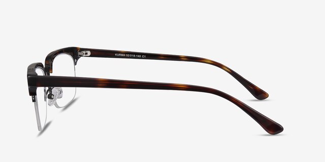 Kurma Tortoise Acetate-metalEyeglass Frames from EyeBuyDirect, Side View
