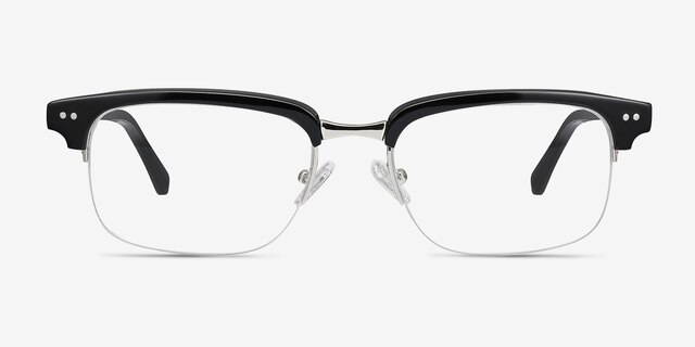 Kurma Black AcetateEyeglass Frames from EyeBuyDirect, Front View