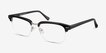 Kurma Black AcetateEyeglass Frames from EyeBuyDirect, Angle View