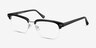 Kurma Black AcetateEyeglass Frames from EyeBuyDirect, Angle View