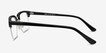 Kurma Black AcetateEyeglass Frames from EyeBuyDirect, Side View