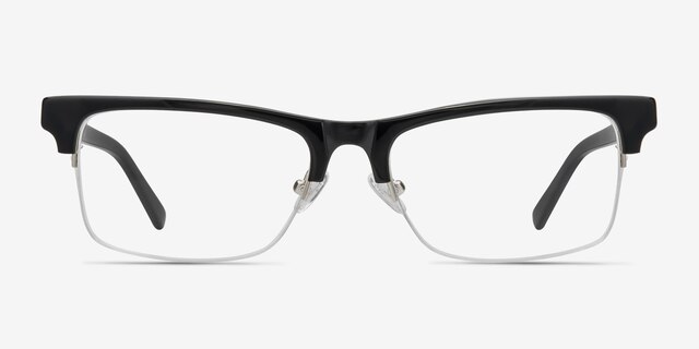 Onyx Black AcetateEyeglass Frames from EyeBuyDirect, Front View