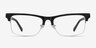 Onyx Black AcetateEyeglass Frames from EyeBuyDirect, Front View