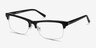 Onyx Black AcetateEyeglass Frames from EyeBuyDirect, Angle View