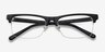 Onyx Black AcetateEyeglass Frames from EyeBuyDirect, Closed View