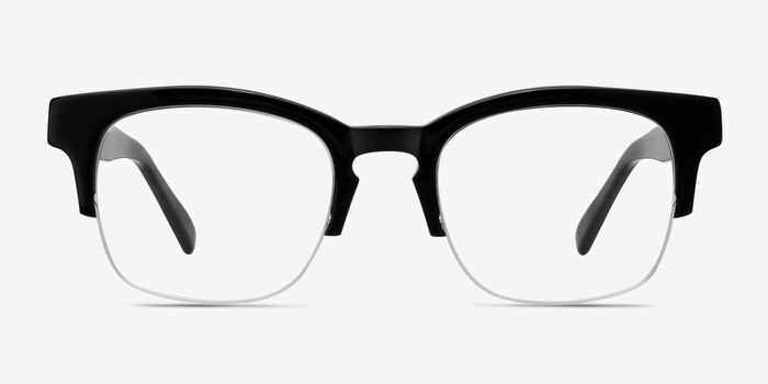 Luxe Black Acetate Eyeglass Frames from EyeBuyDirect