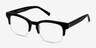 Luxe Black AcetateEyeglass Frames from EyeBuyDirect, Angle View