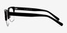 Luxe Black AcetateEyeglass Frames from EyeBuyDirect, Side View