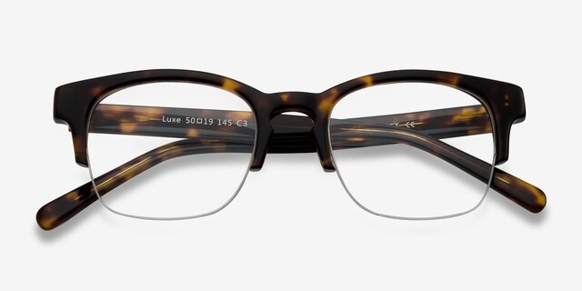 Luxe Écailles AcétateMontures de lunettes de vue d'EyeBuyDirect, Vue Rapprochée