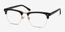 Brunel Écailles AcétateMontures de lunettes de vue d'EyeBuyDirect, Vue d'Angle