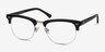 Brunel Black AcetateEyeglass Frames from EyeBuyDirect, Angle View