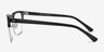 Brunel Black AcetateEyeglass Frames from EyeBuyDirect, Side View