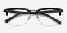 Brunel Black AcetateEyeglass Frames from EyeBuyDirect, Closed View