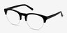 Zoot Black AcetateEyeglass Frames from EyeBuyDirect, Angle View
