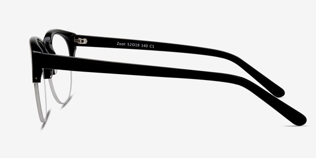Zoot Black AcetateEyeglass Frames from EyeBuyDirect, Side View
