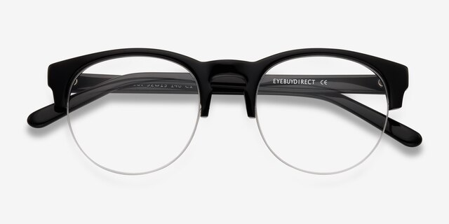 Zoot Black AcetateEyeglass Frames from EyeBuyDirect, Closed View