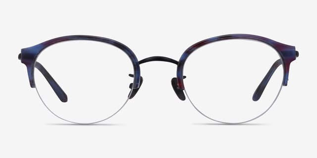 Dulcet Blue AcetateEyeglass Frames from EyeBuyDirect, Front View