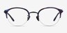 Dulcet Blue AcetateEyeglass Frames from EyeBuyDirect, Front View