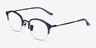 Dulcet Blue AcetateEyeglass Frames from EyeBuyDirect, Angle View