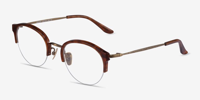 Dulcet Brown AcetateEyeglass Frames from EyeBuyDirect, Angle View