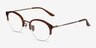 Dulcet Brown AcetateEyeglass Frames from EyeBuyDirect, Angle View