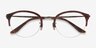 Dulcet Brown AcetateEyeglass Frames from EyeBuyDirect, Closed View