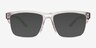 Bane Clear Gray Éco-responsableSoleil de Lunette de vue d'EyeBuyDirect, Vue de Face