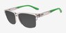 Bane Clear Gray Éco-responsableSoleil de Lunette de vue d'EyeBuyDirect, Vue d'Angle