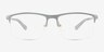 Huston Blue Aluminium-alloyEyeglass Frames from EyeBuyDirect, Front View