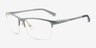 Huston Blue Aluminium-alloyEyeglass Frames from EyeBuyDirect, Angle View