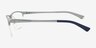 Huston Blue Aluminium-alloyEyeglass Frames from EyeBuyDirect, Side View