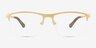 Huston Gold Aluminium-alloyEyeglass Frames from EyeBuyDirect, Front View