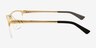 Huston Gold Aluminium-alloyEyeglass Frames from EyeBuyDirect, Side View