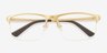 Huston Gold Aluminium-alloyEyeglass Frames from EyeBuyDirect, Closed View