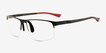 Champion Black MetalEyeglass Frames from EyeBuyDirect, Angle View