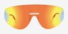Fuel White MetalSunglass Frames from EyeBuyDirect, Front View