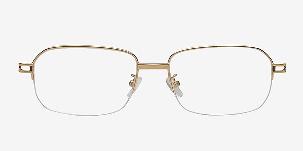 8818 Golden Metal Eyeglass Frames