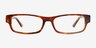 Dieppe Tortoise Alternative MaterialsEyeglass Frames from EyeBuyDirect, Front View