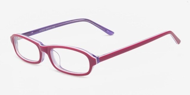 HT023 Violet AcetateEyeglass Frames from EyeBuyDirect, Angle View