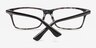 Dauphin Black & Grey AcétateMontures de lunettes de vue d'EyeBuyDirect, Vue Rapprochée