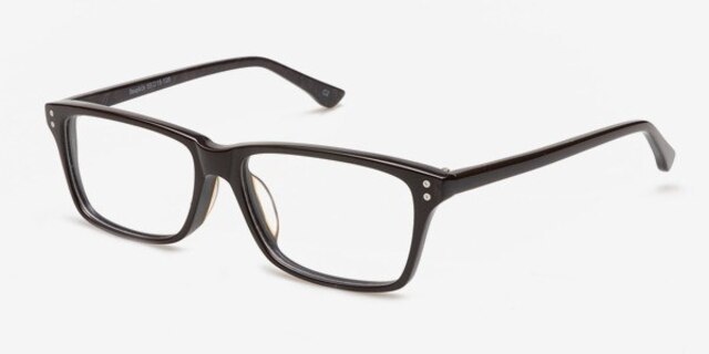 Dauphin Brun AcétateMontures de lunettes de vue d'EyeBuyDirect, Vue d'Angle