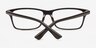 Dauphin Brun AcétateMontures de lunettes de vue d'EyeBuyDirect, Vue Rapprochée