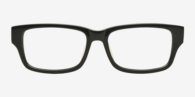 P7515 Black & Orange AcetateEyeglass Frames from EyeBuyDirect, Front View